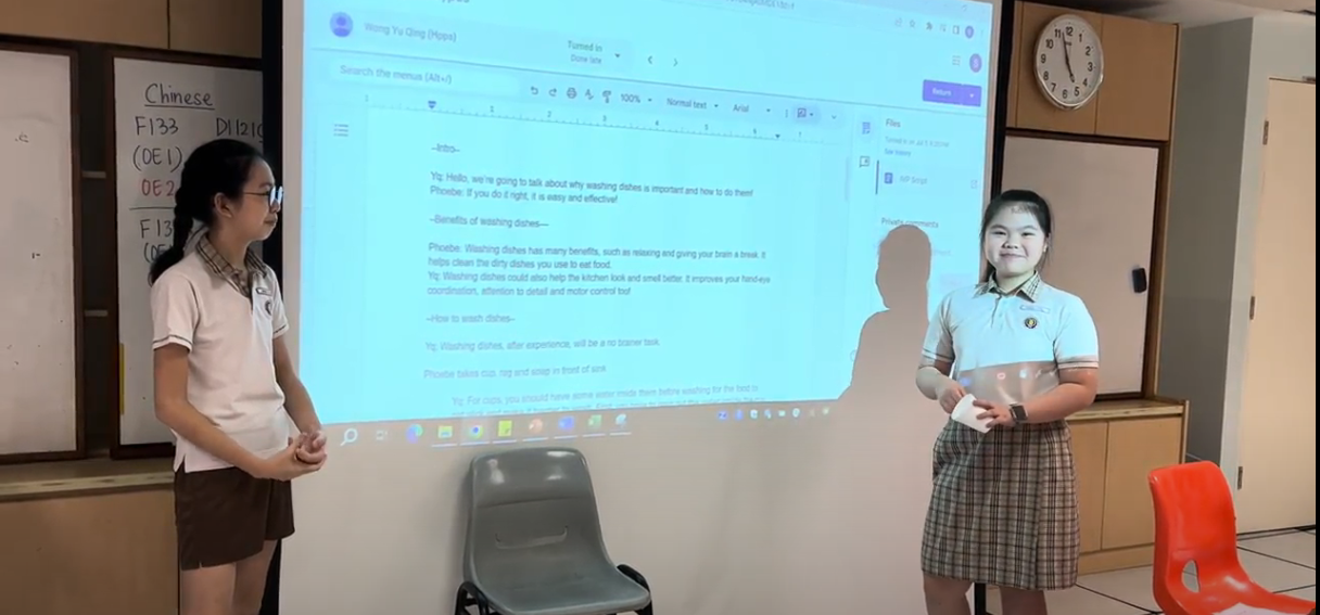 Students presenting their rapid prototype product to their peers